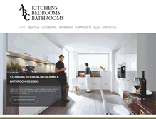 Tablet Screenshot of abckitchensbedroomsbathrooms.co.uk